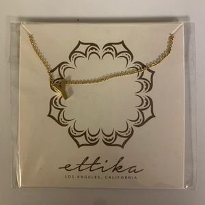 Ettika Gold Plated "Y" initial Necklace NWT